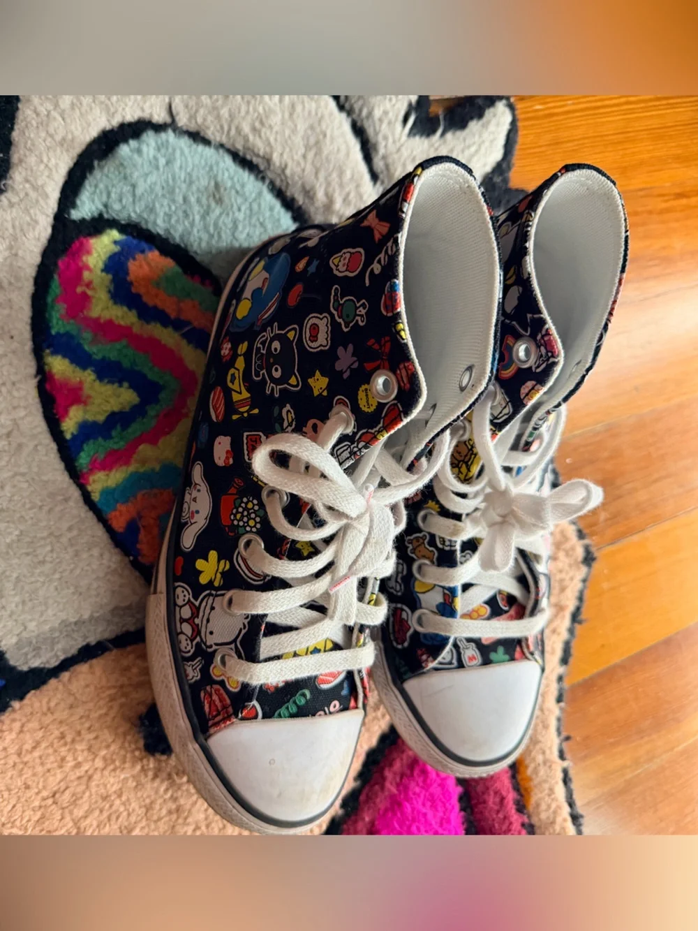 Hello kitty Converse Black High-Top Kids Sneakers